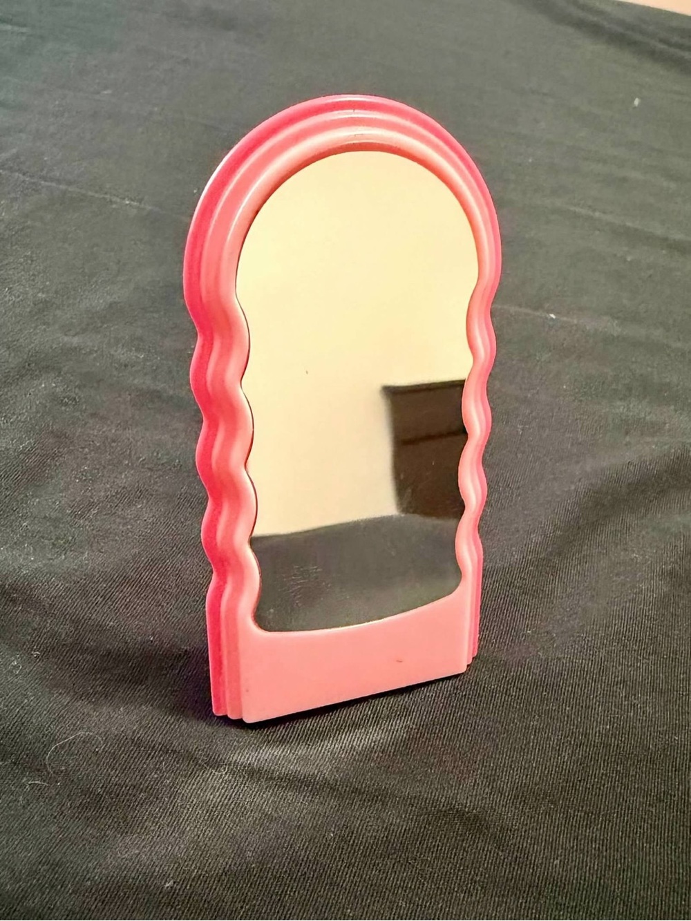 Mini Brands Home Pink Wavy Mini Mirror Miniature Vanity Furniture